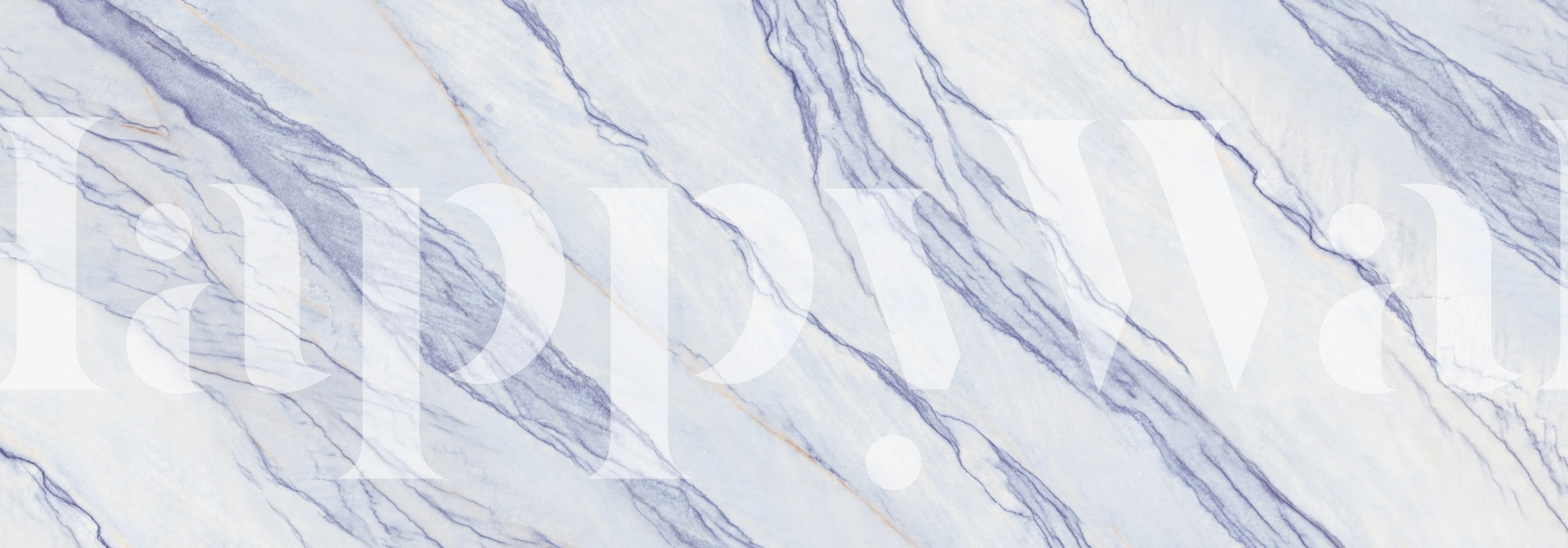 Blue natural stone tile Tapete in einem Raum