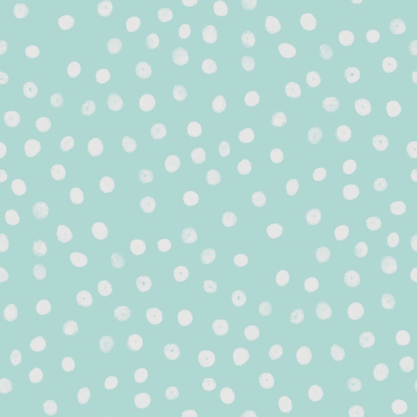 Nutcracker Tales - snow dots on blue