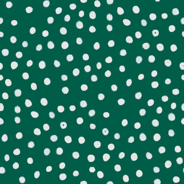 Nutcracker Tales - snow dots on green