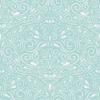 Nutcracker Tales - elegant swirls on blue wallpaper
