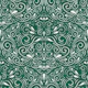 Nutcracker Tales - elegant swirls on green