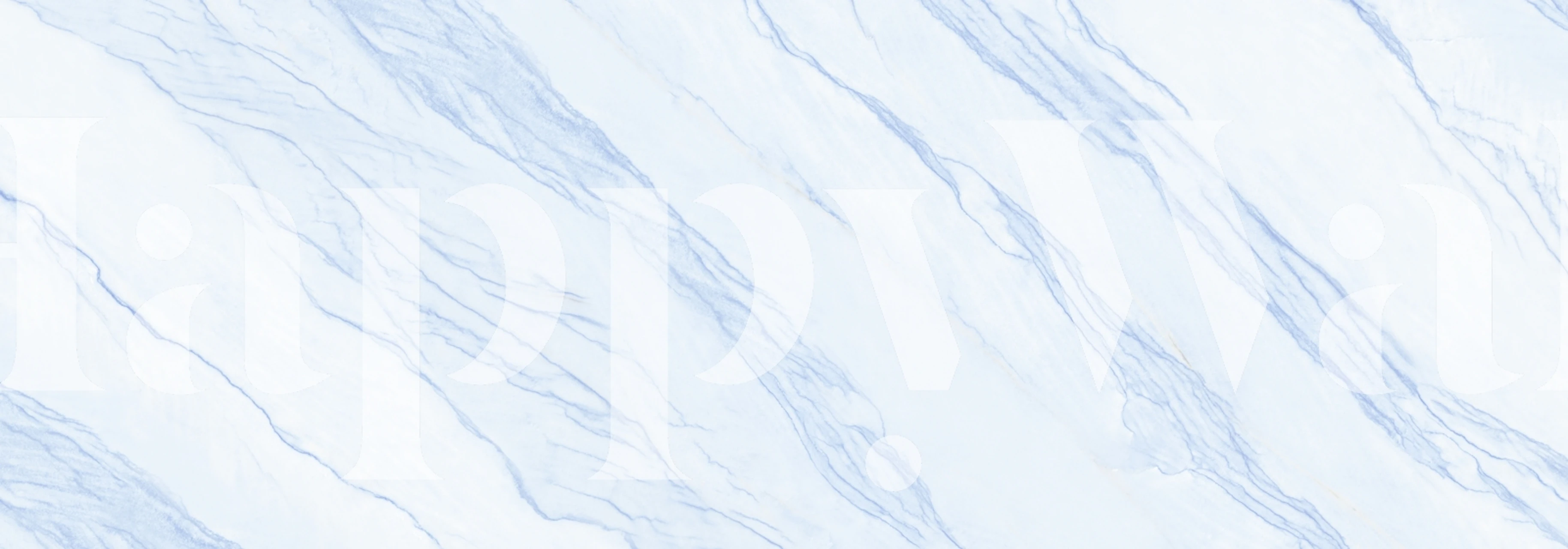 Blue Carrara marble patterned wallpaper with light and dark veins