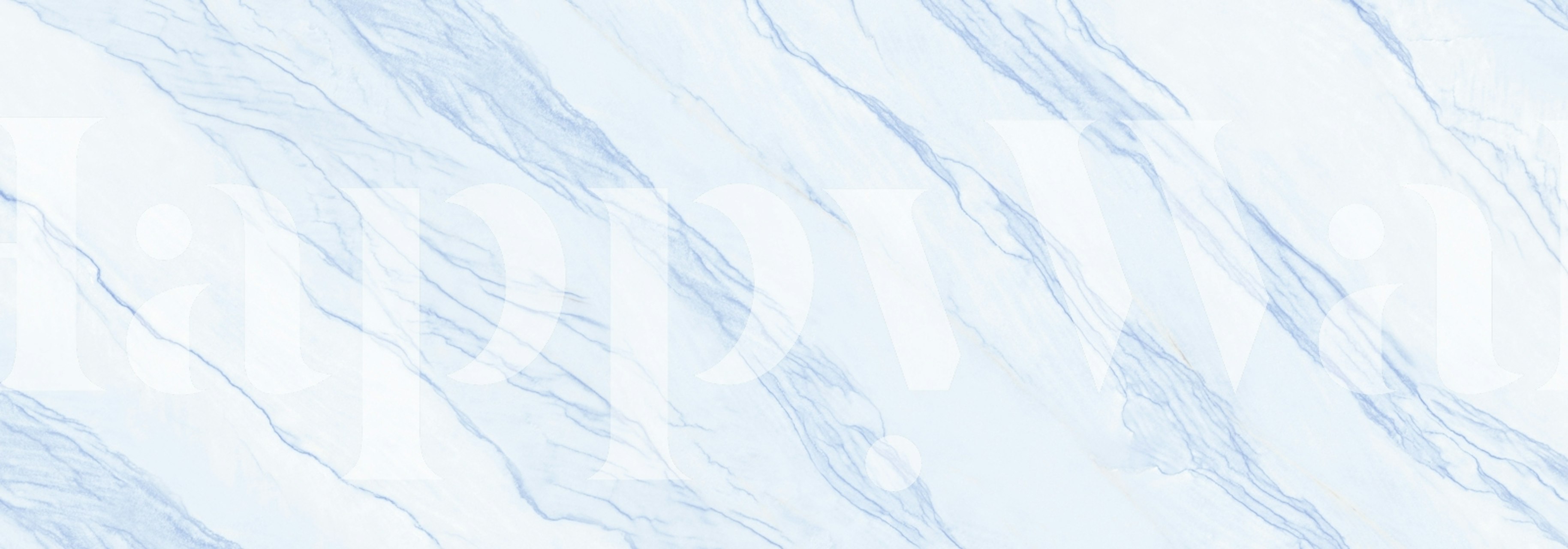 Blue Carrara Marble Stone tapetti huoneessa