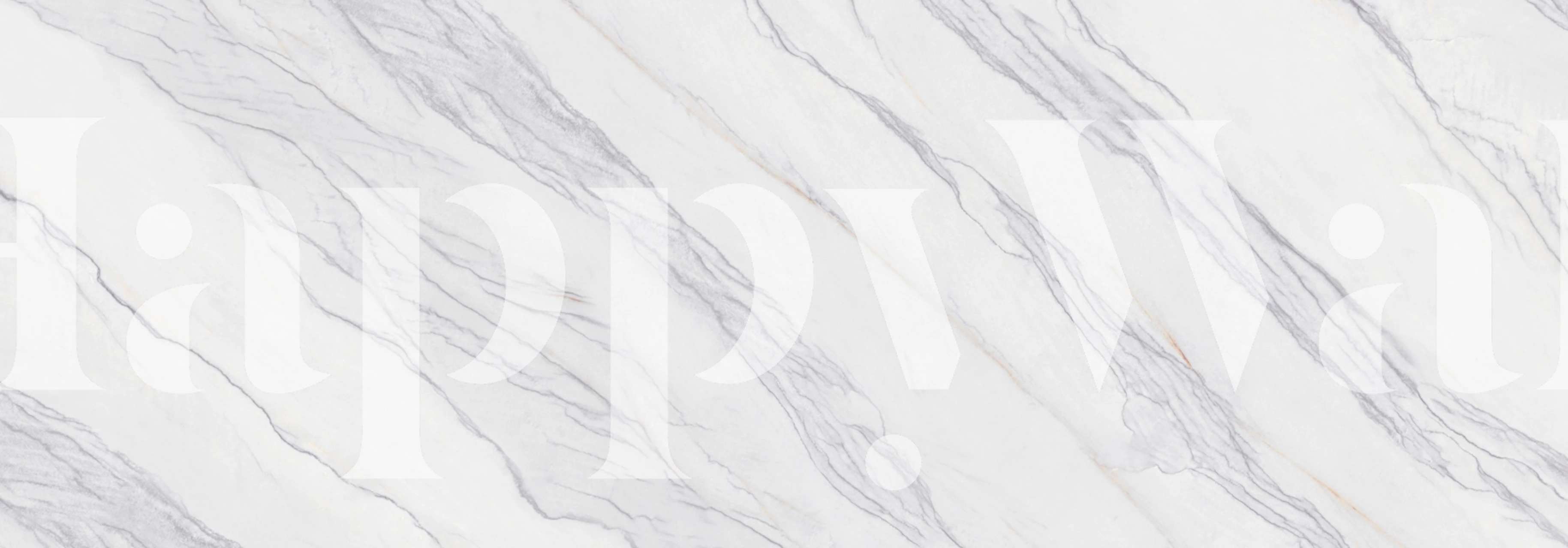 Calacatta Soft Vein Marble-behang in een kamer