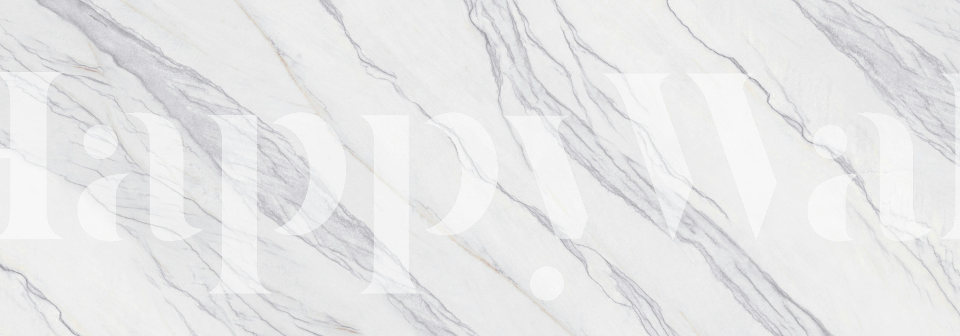 Soft Grey Vein White Marble tapet i et rum