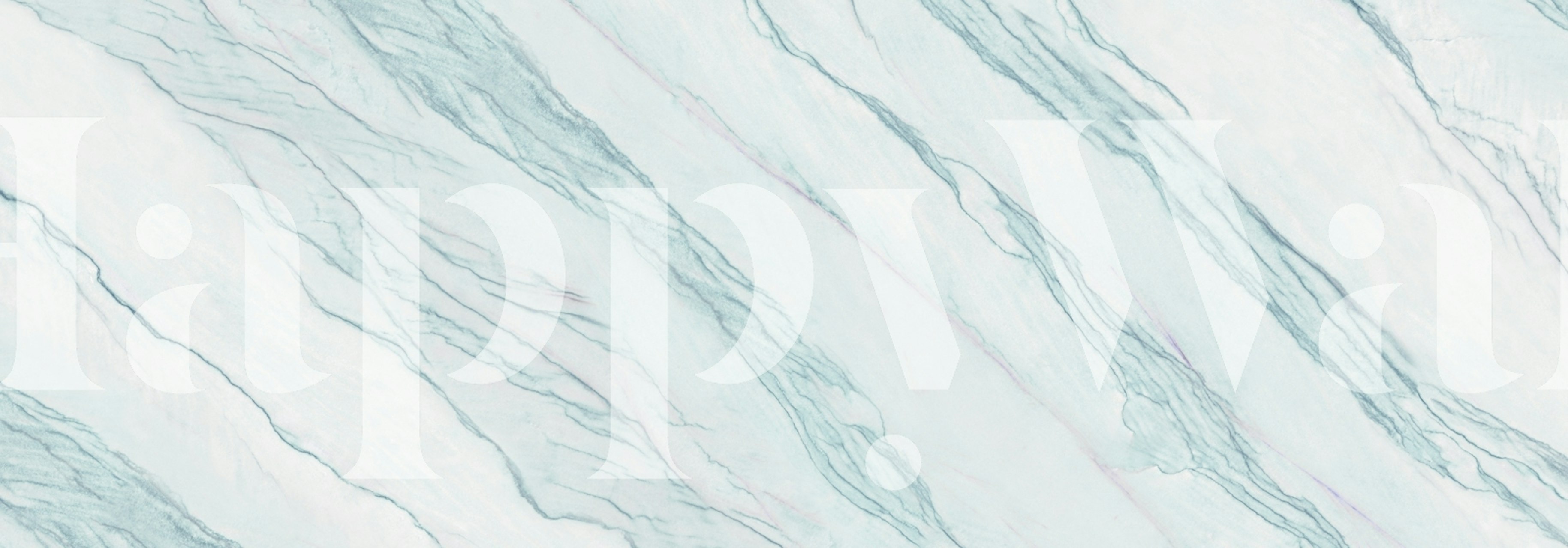 Ice Aqua Marble wallpaper in a room