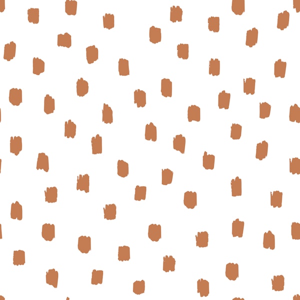Scattered Tawny Brown Dots on White