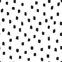 Black brush strokes on white tapete