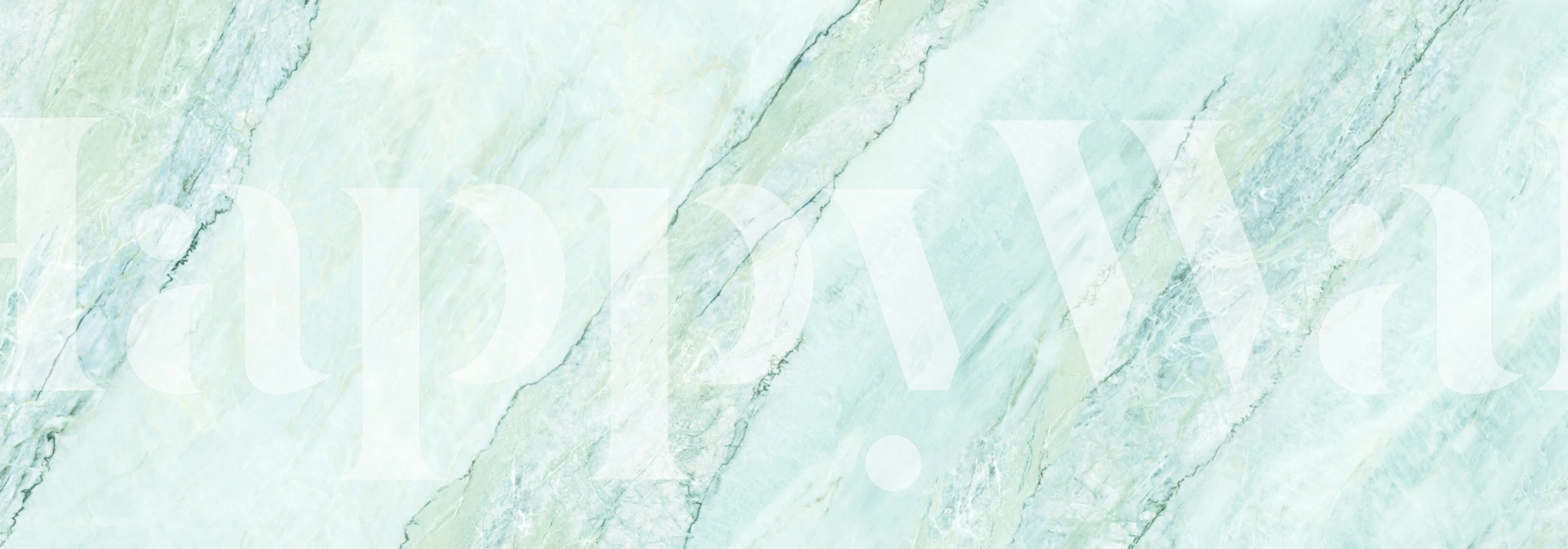 Aqua Verde Onyx behang in een kamer