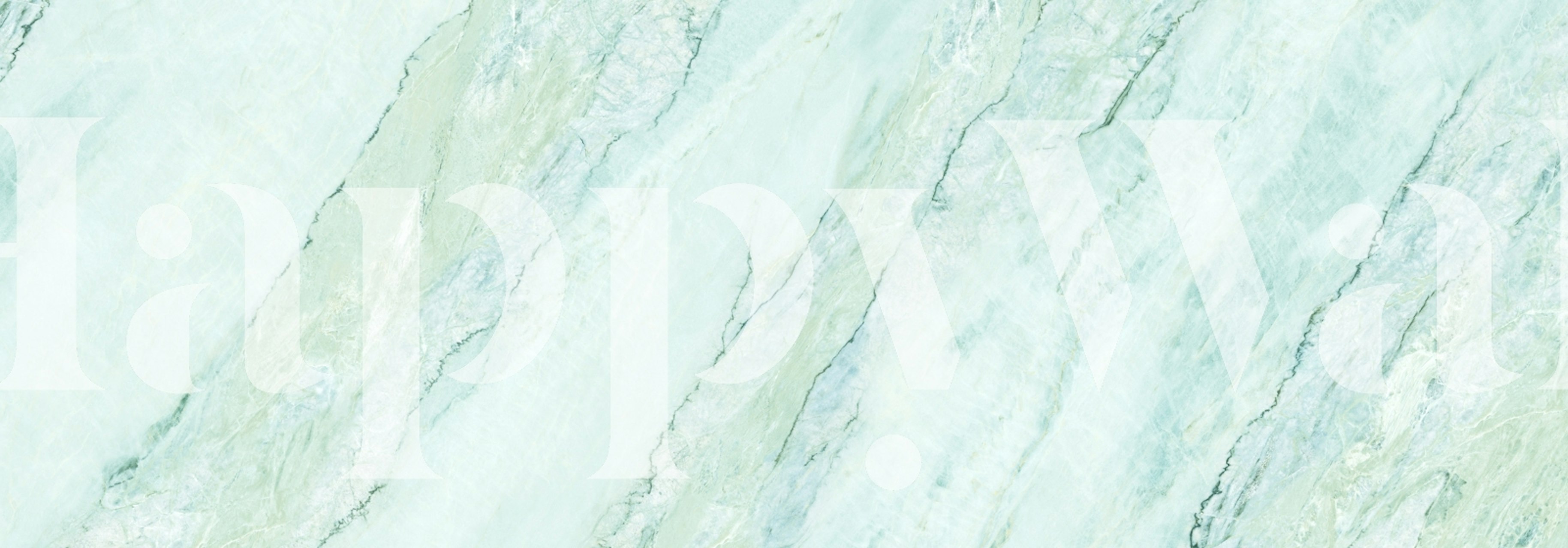 Green Ice Onyx wallpaper in a room