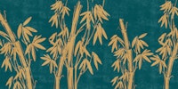 Golden Bamboo Bliss wallpaper