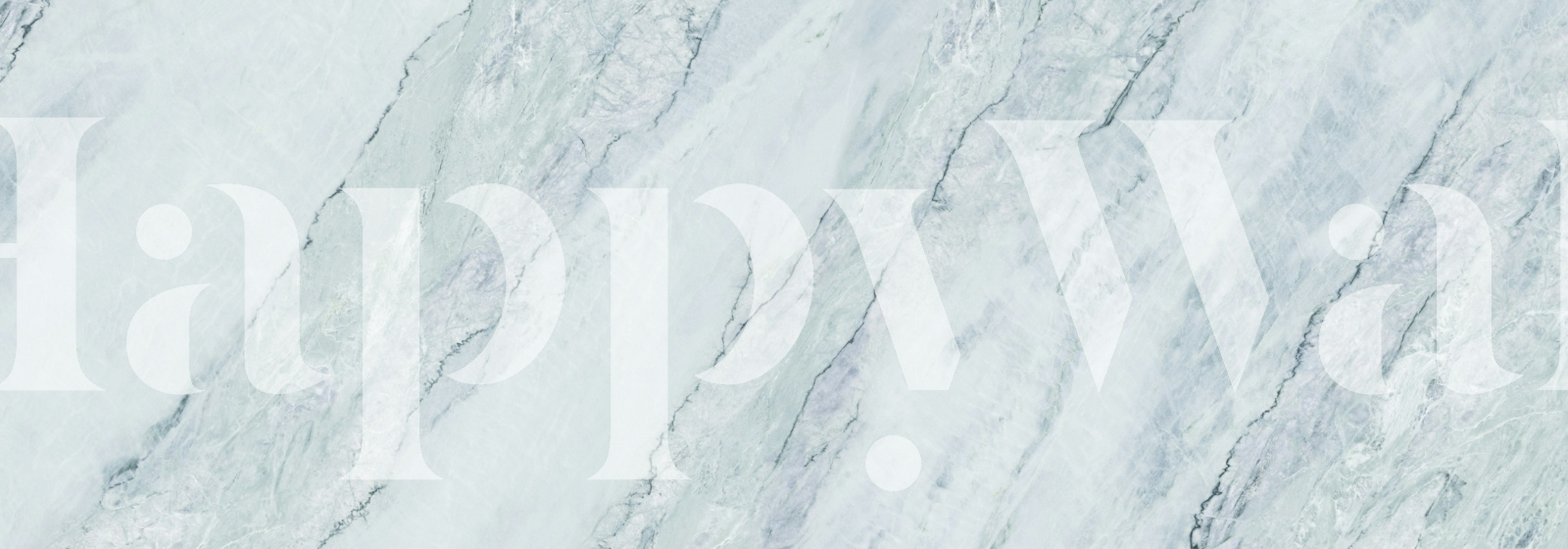 Ice green marble stone pattern wallpaper with light gray and subtle green hues