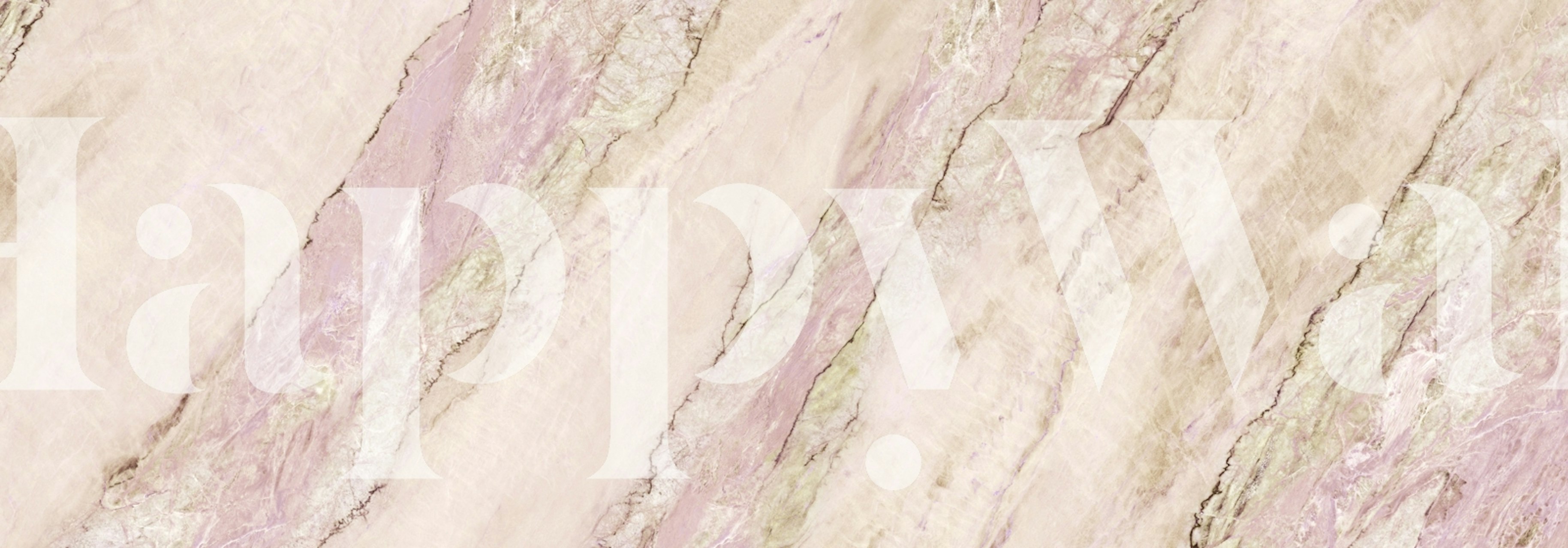 Marble pattern with blush and jade colors wallpaper