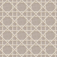 woven cane lattice trellis japandi soft brown wallpaper