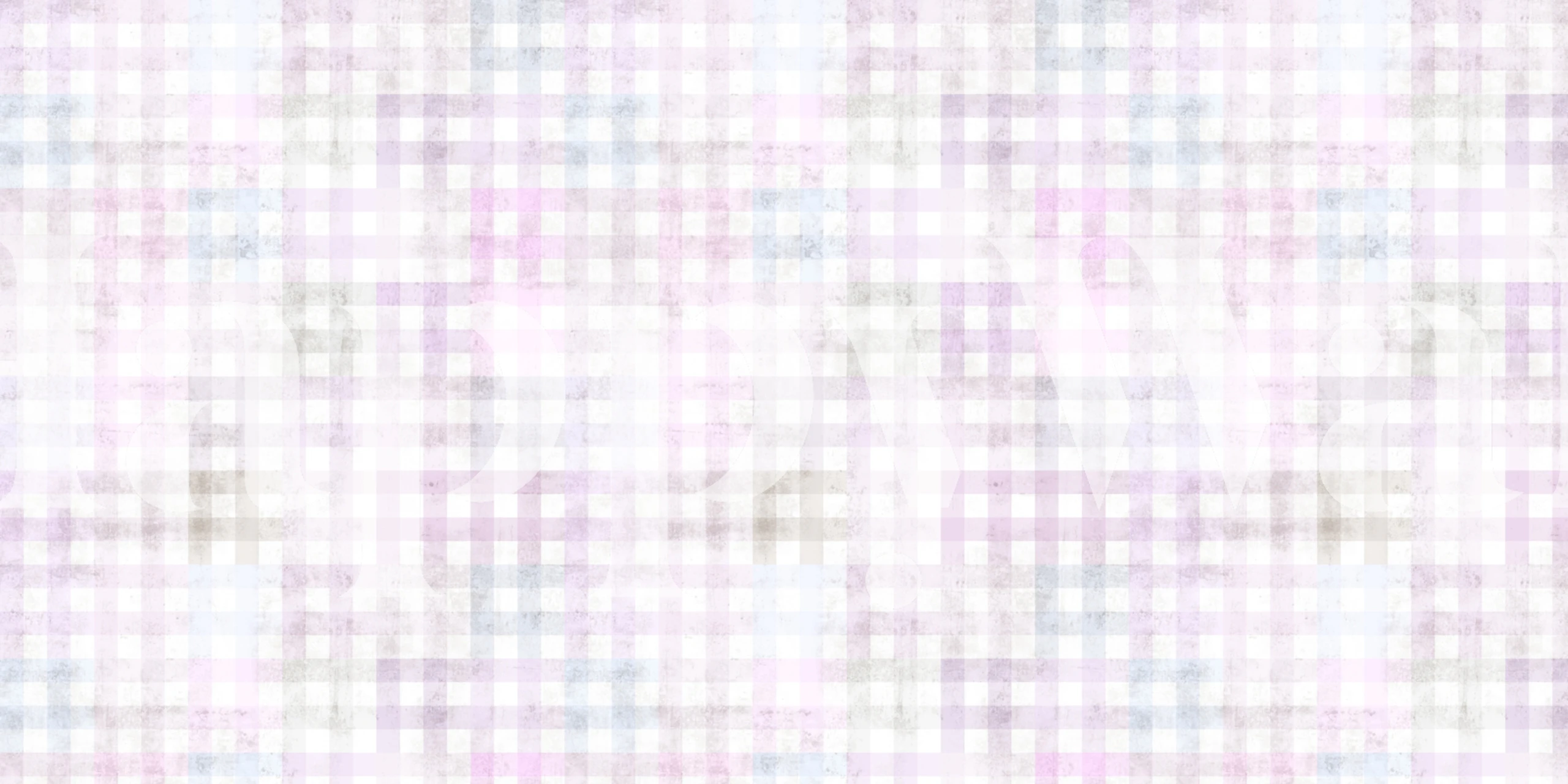 Pink and pastel blue gingham pattern wallpaper