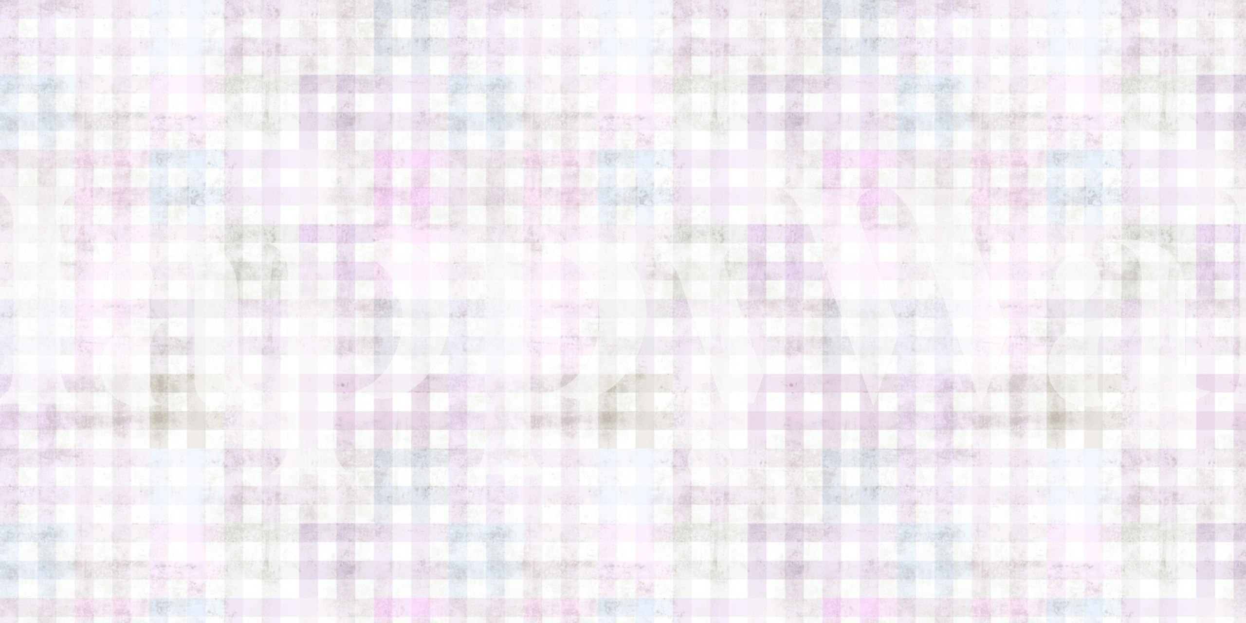 Pink and pastel blue gingham pattern wallpaper
