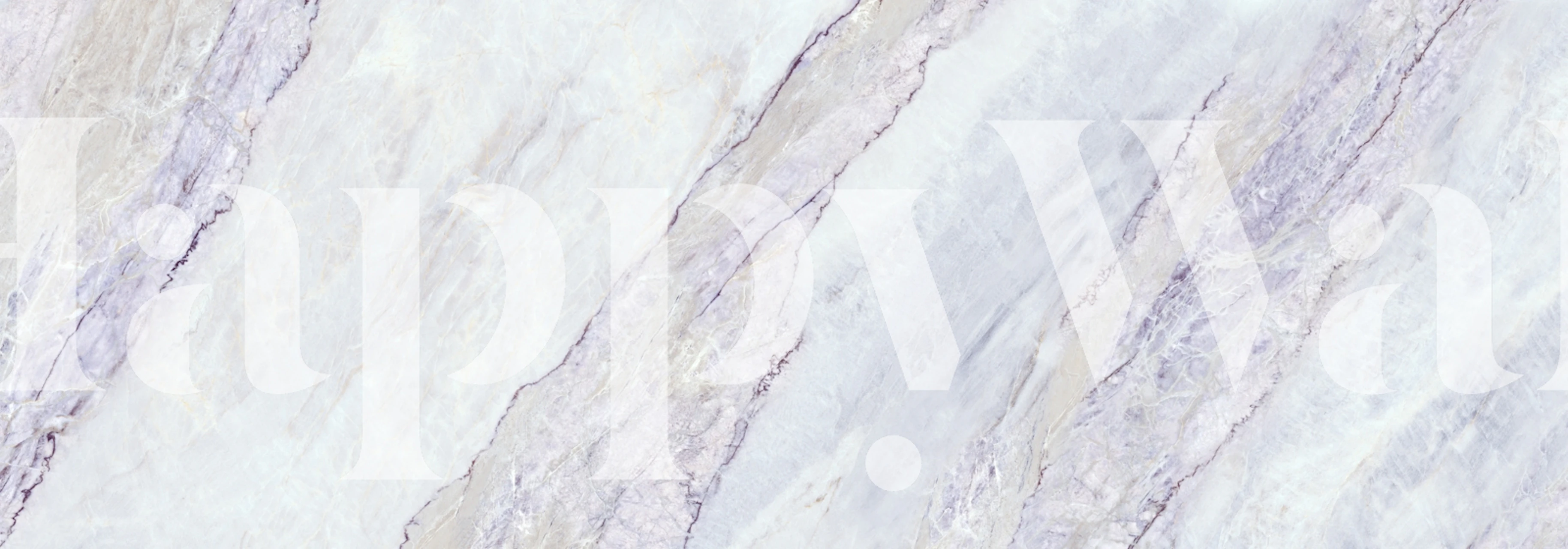 Lilac White Onyx Marble Luxury wallpaper in a room