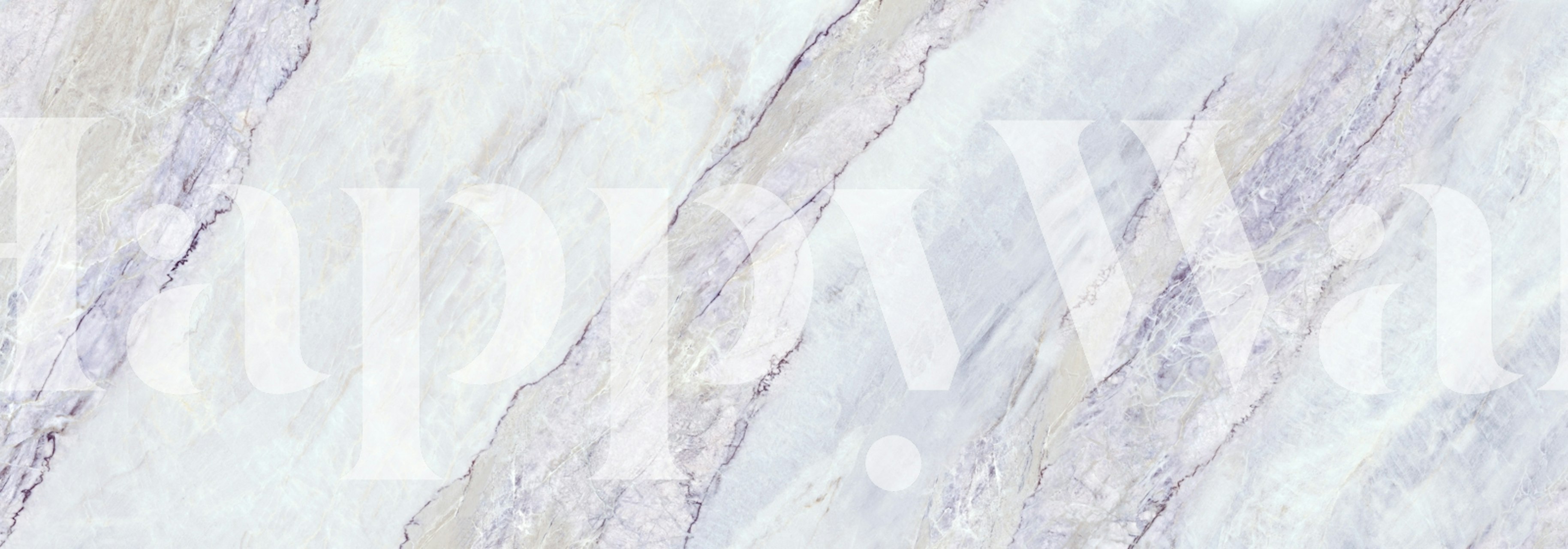 Lilac White Onyx Marble Luxury wallpaper in a room