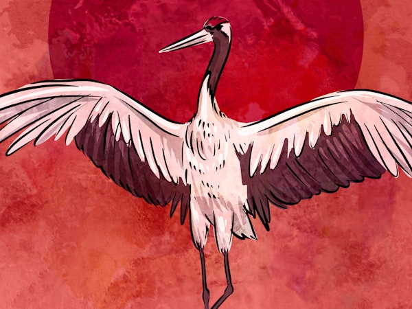 Japanese Crane Serenity