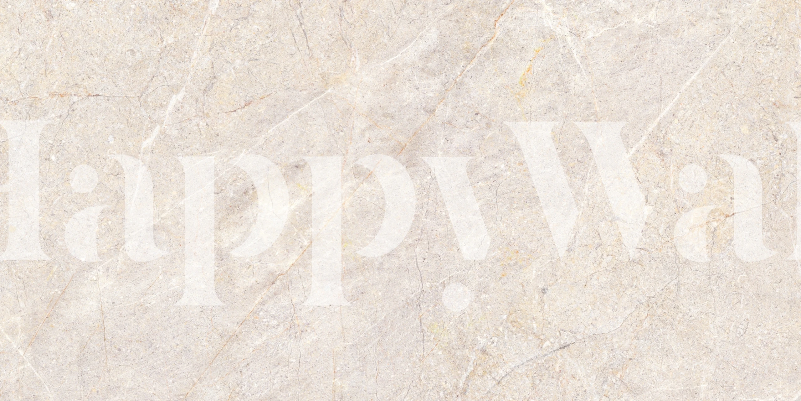 Beige fossil marble texture wallpaper with subtle veins