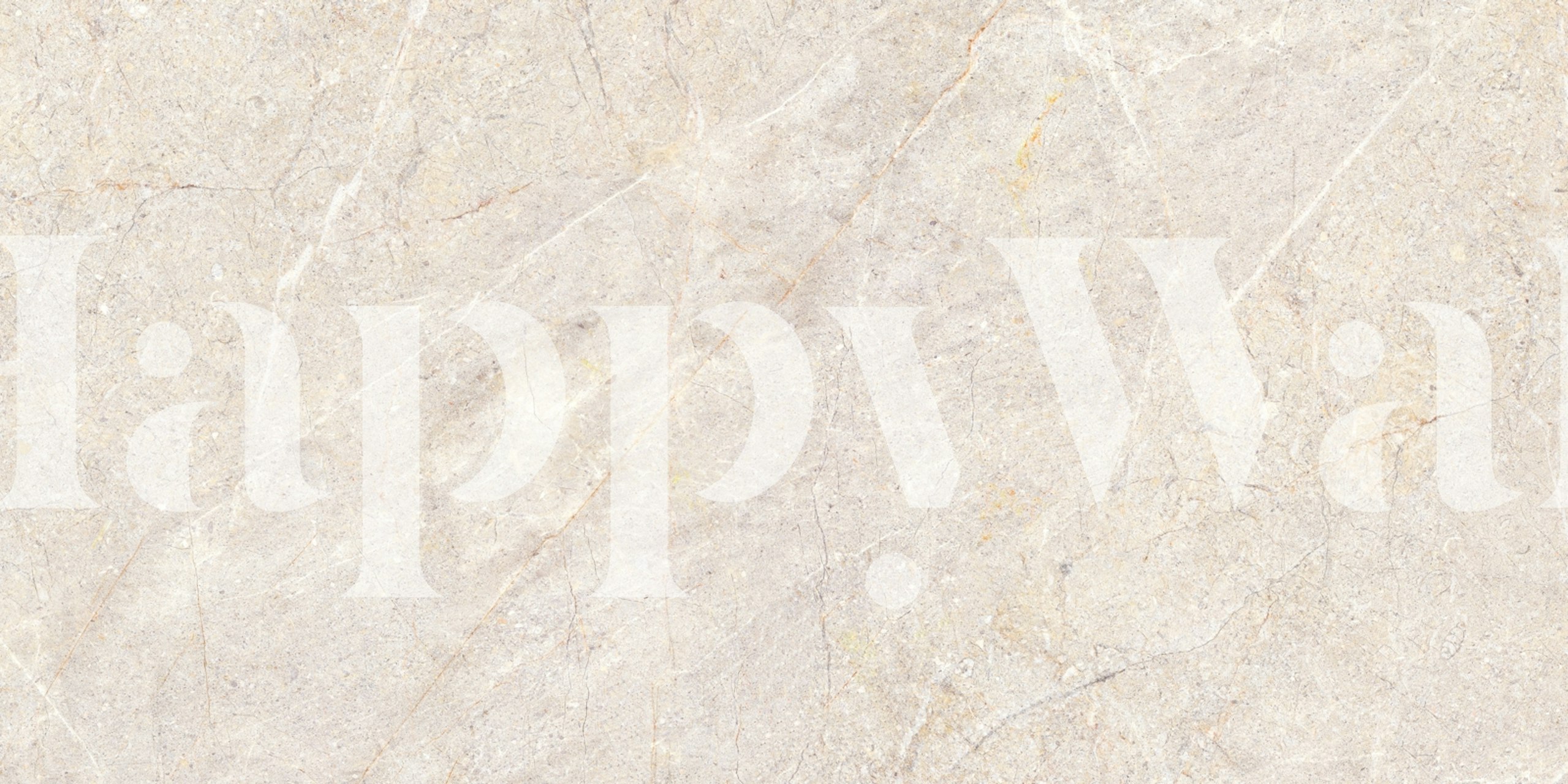 Beige fossil marble texture wallpaper with subtle veins