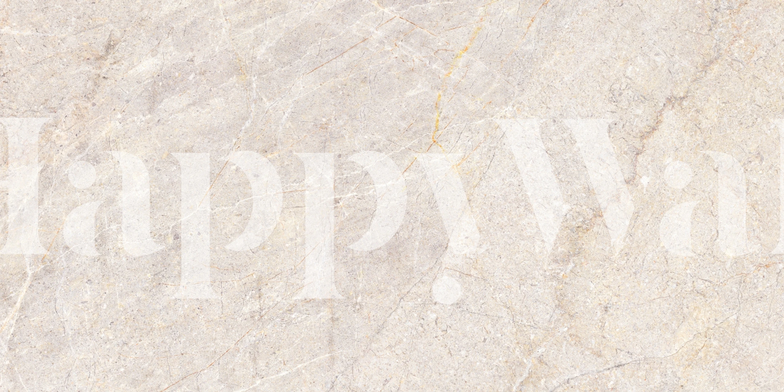 Light Travertine Fossil Stone wallpaper in a room