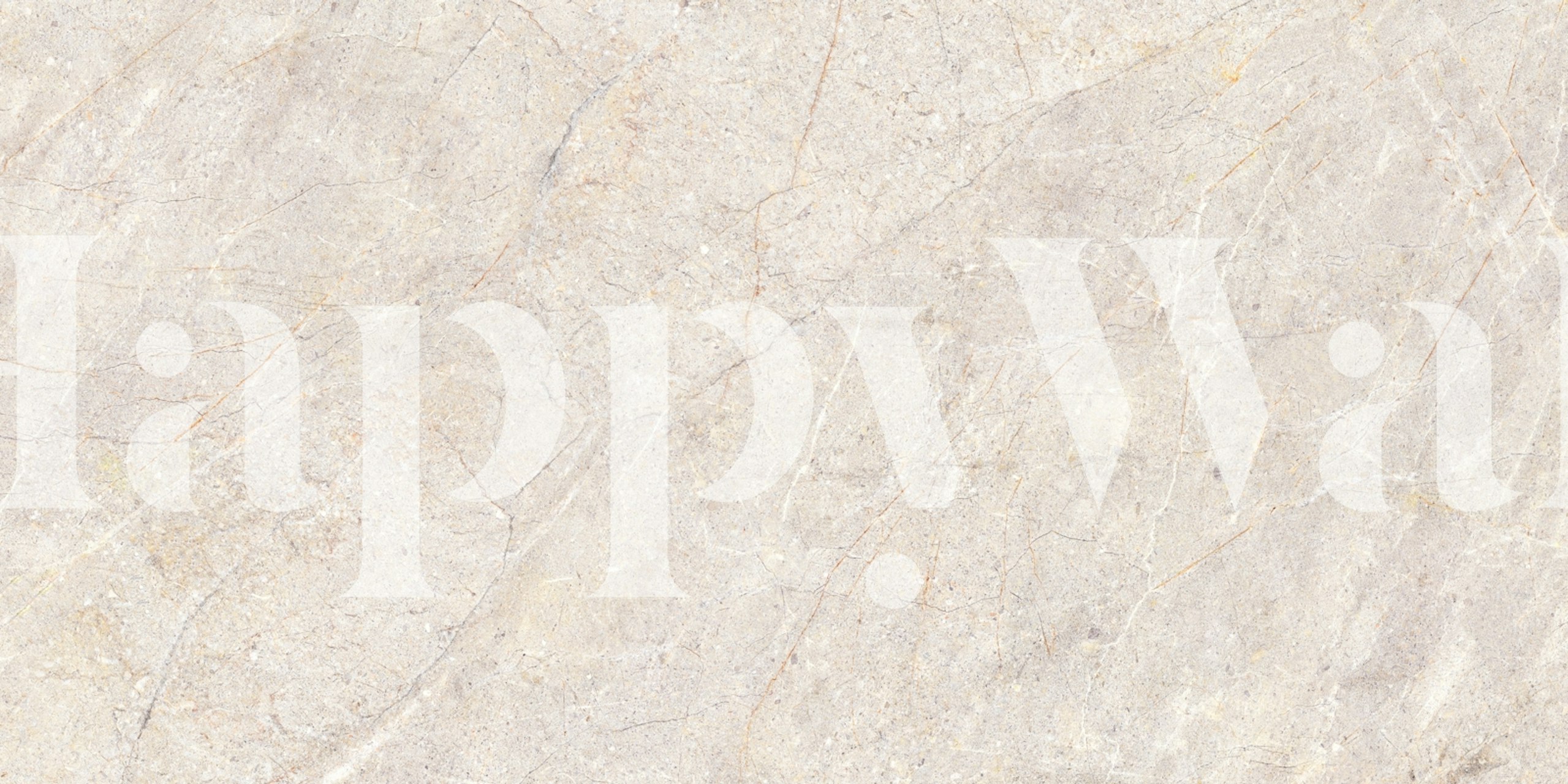 Cream and sandy beige natural stone wallpaper with vein patterns