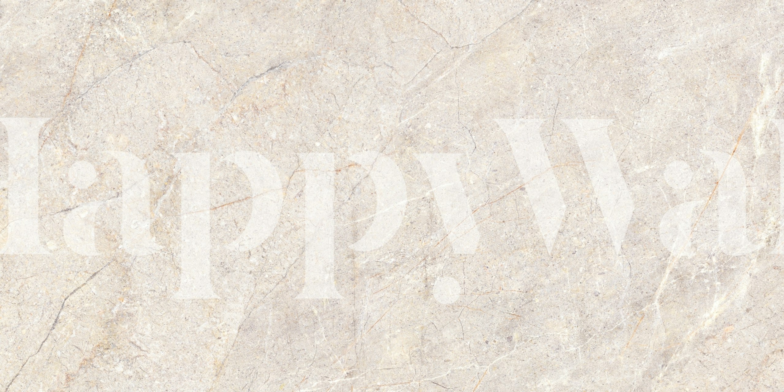 Elegant beige marble decorative wallpaper in a room