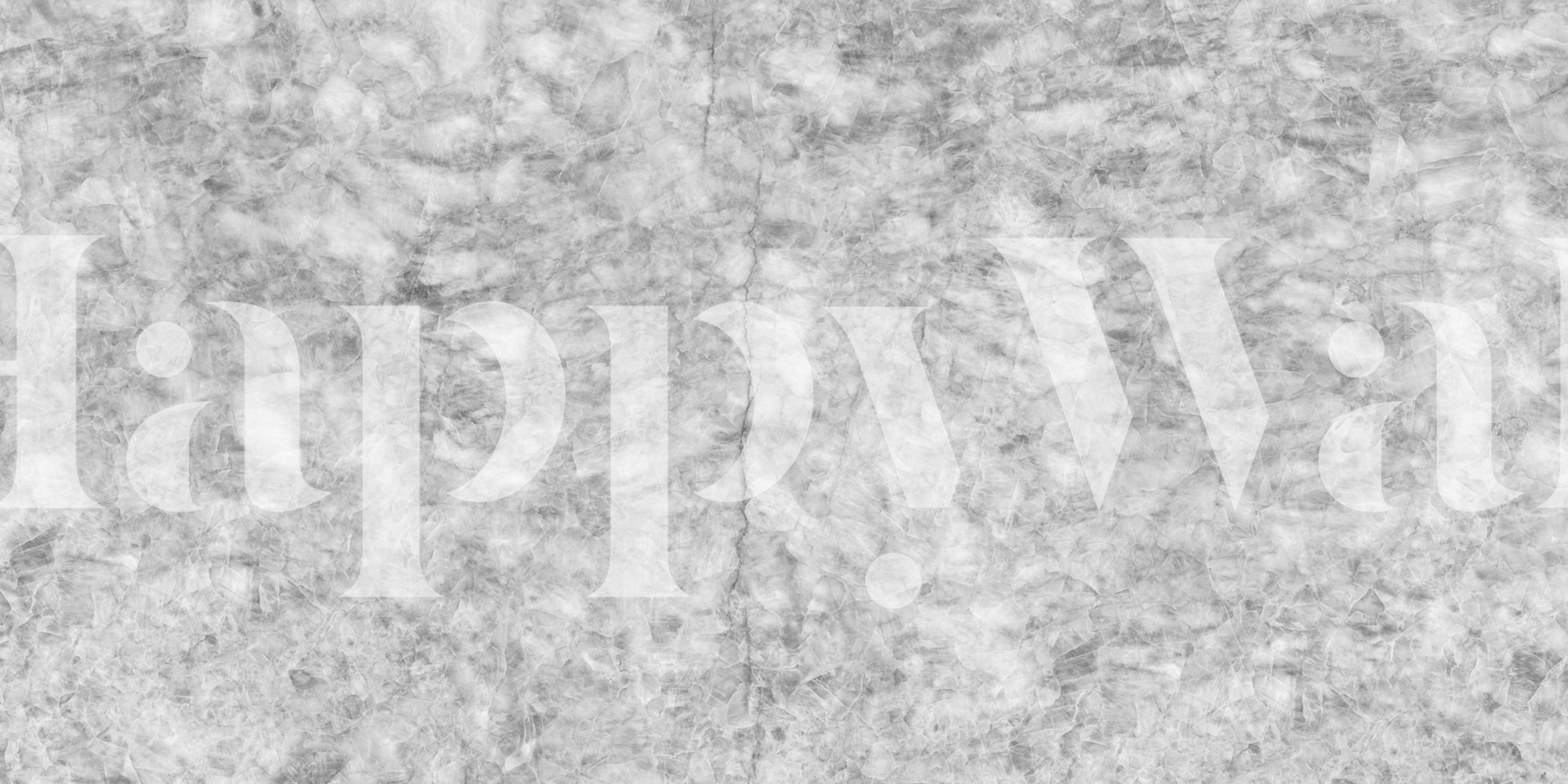 Premium white marble wallpaper with silver cloud design