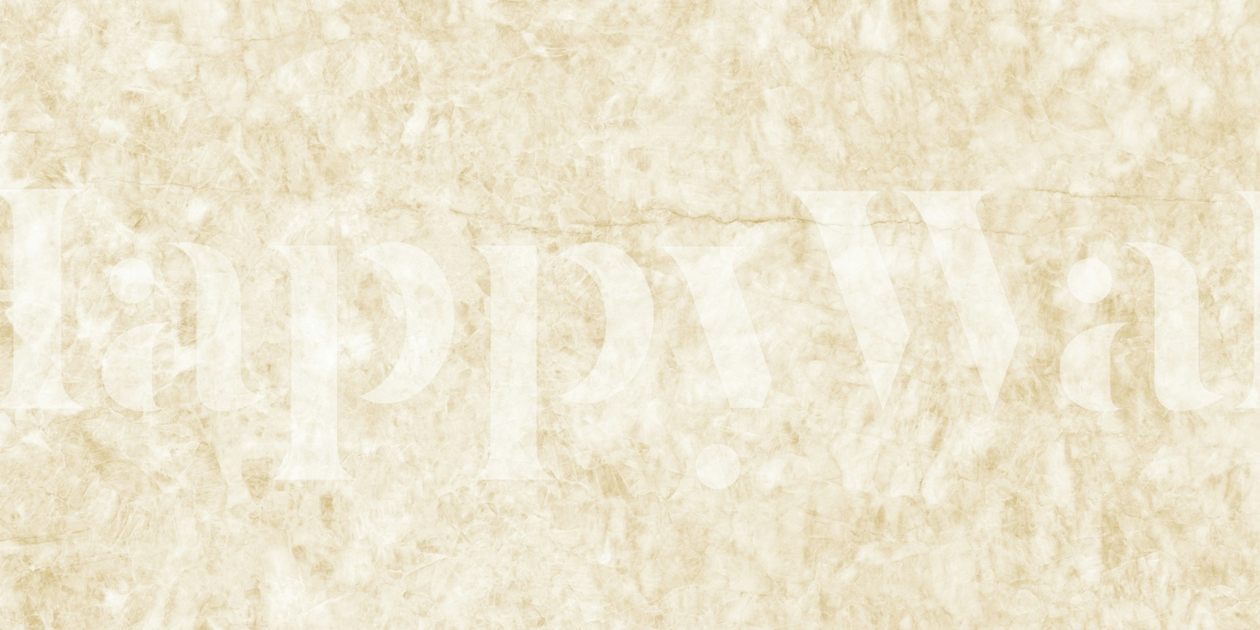 Luminous honey marble pattern in warm beige tones wallpaper