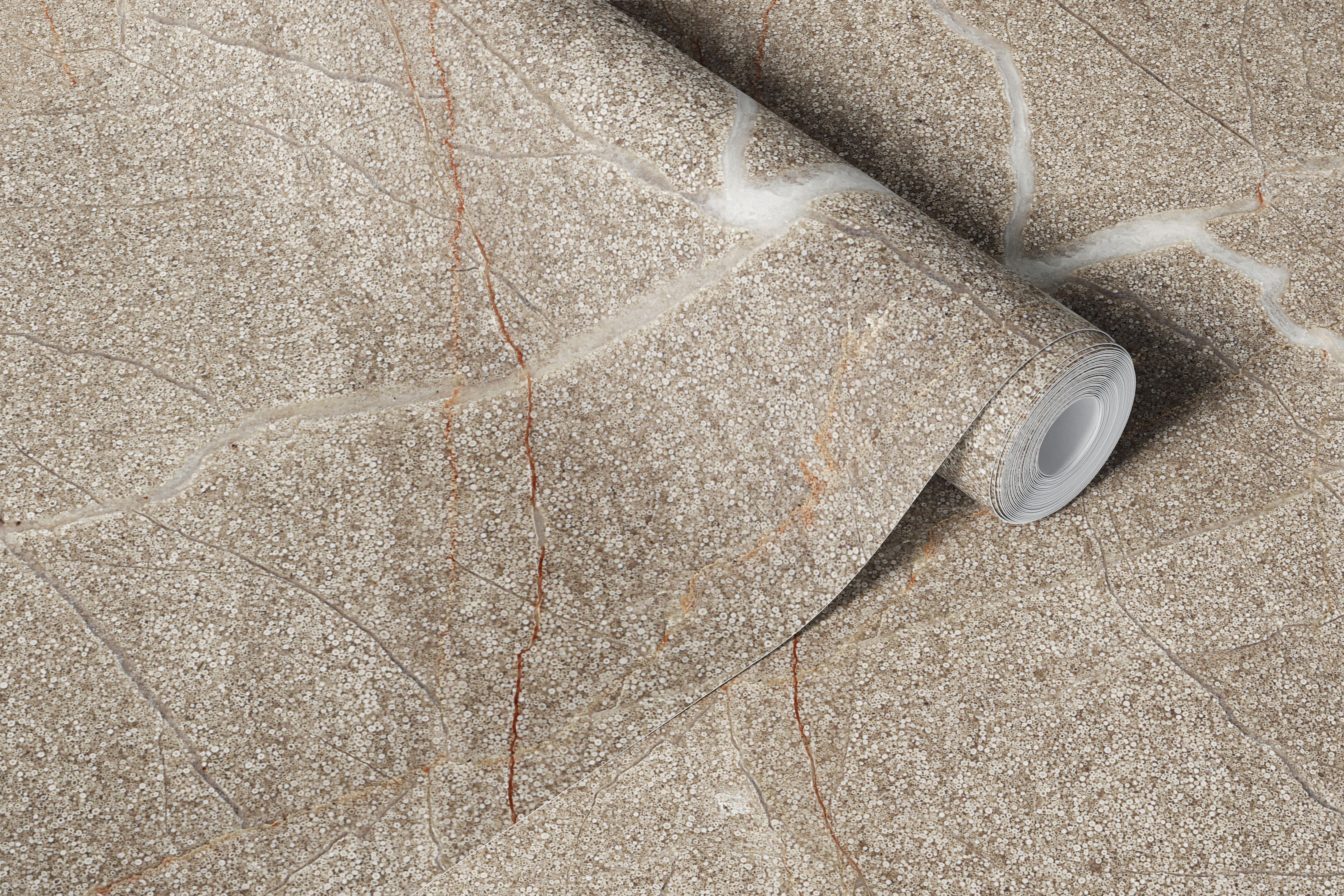 Quartz stone wallpaper in a neutral room