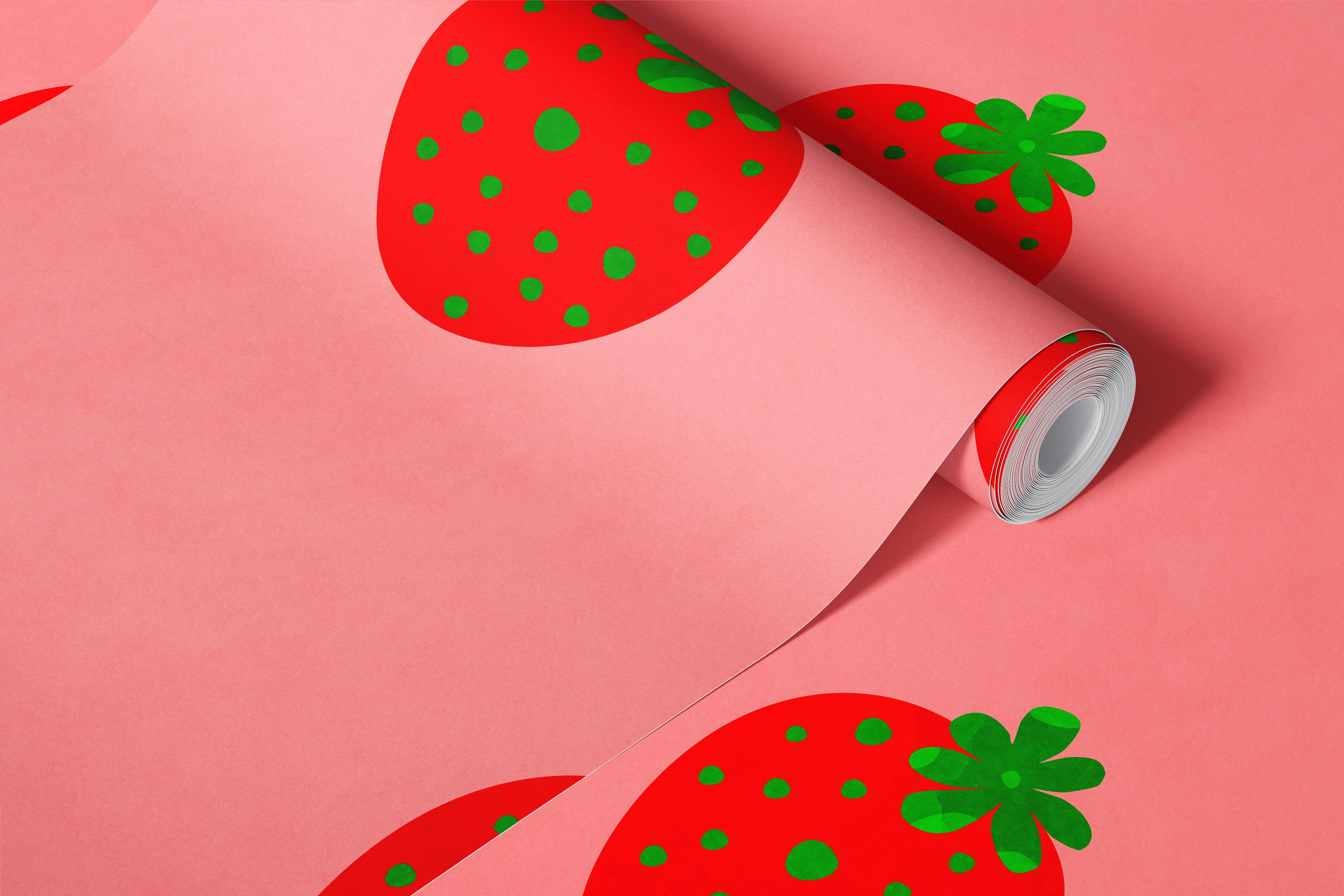 Sweet Strawberry Decor tapet i et rum