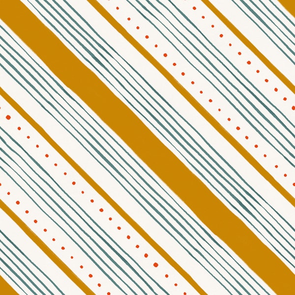 Mustard yellow and blue diagonal lines