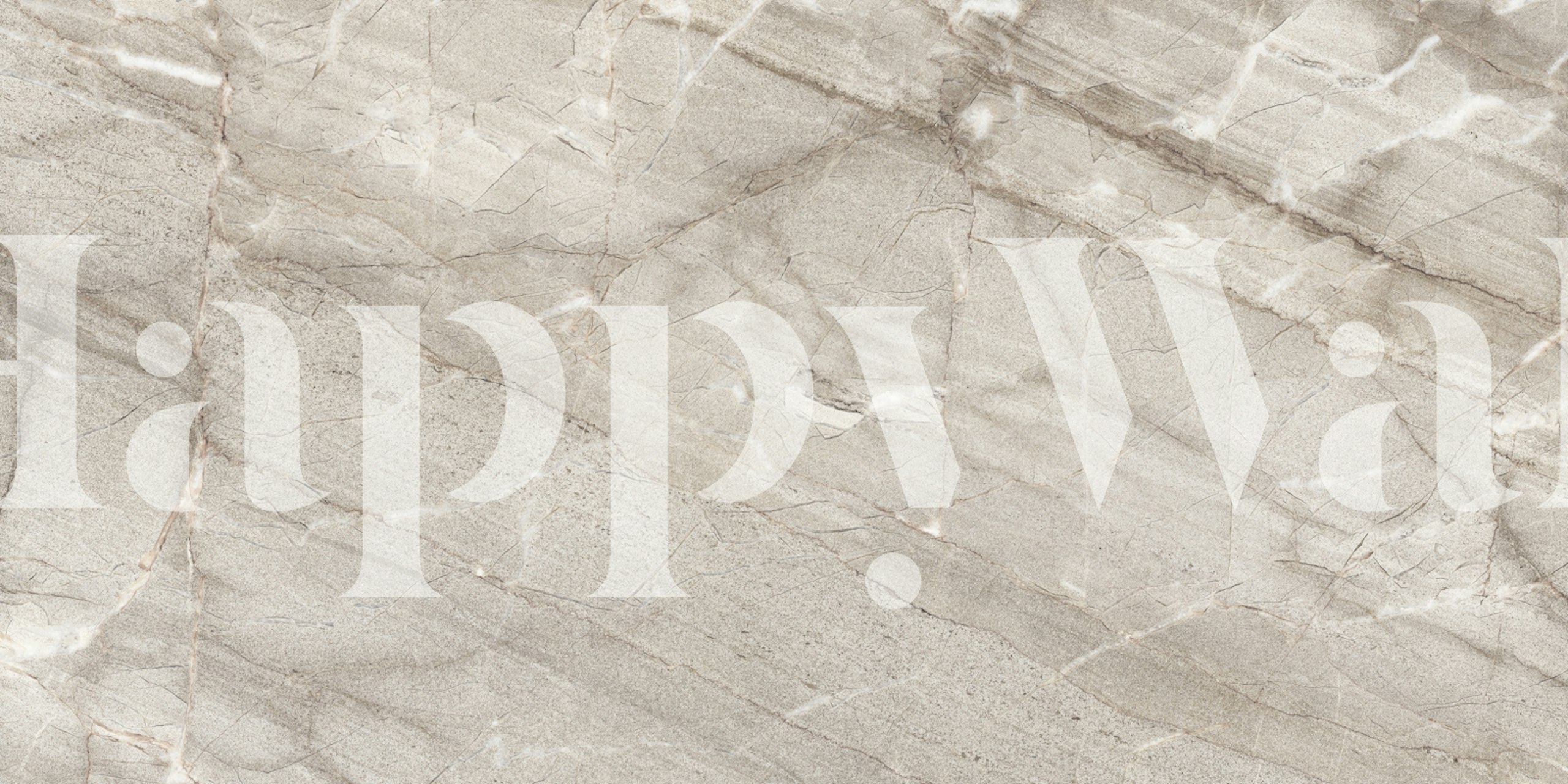 Greige Quartzite Linear Marble wallpaper in a room