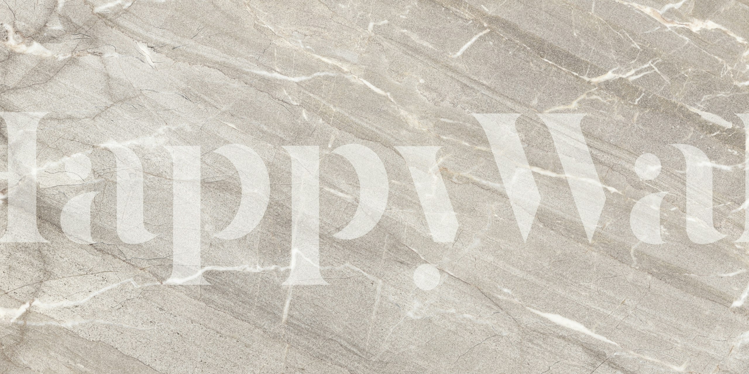 Warm Taupe Lithic Marble tapet i et rum