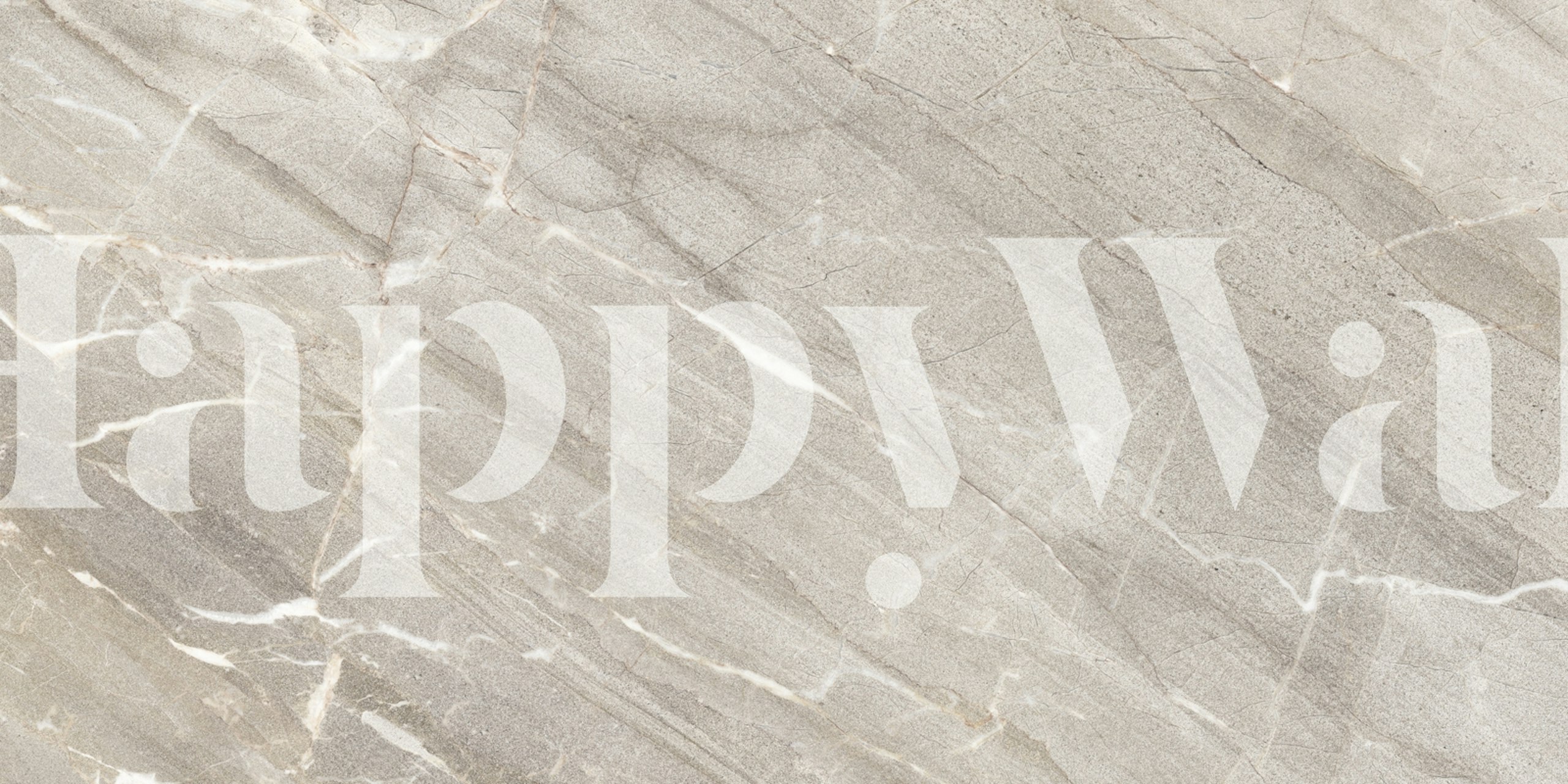 Light gray and white veined marble wallpaper