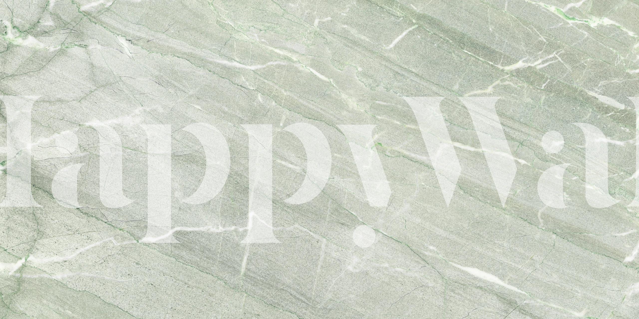 Papel de parede Mint Ash Continental Marble em um quarto