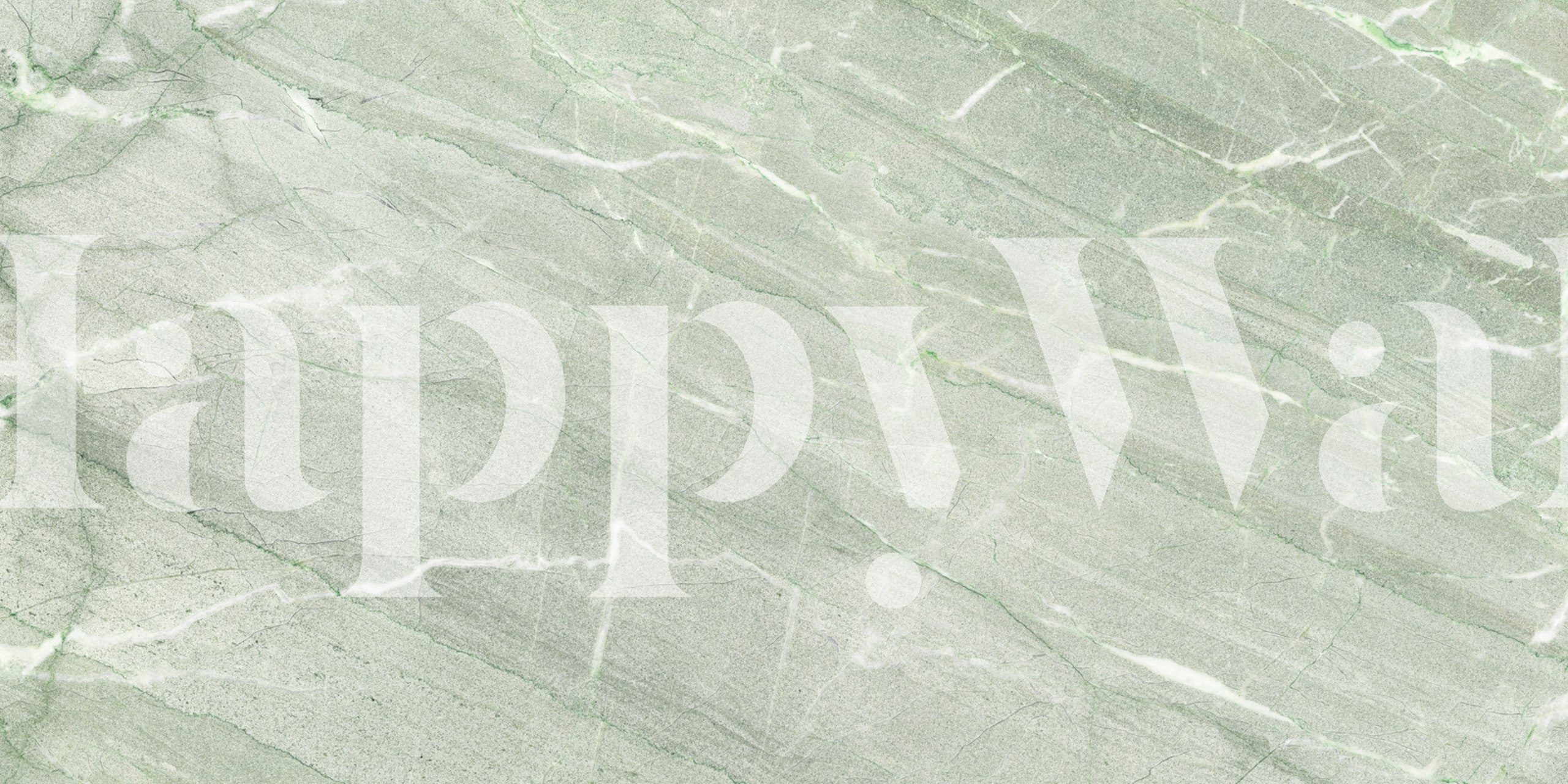 Mint Ash Continental Marble wallpaper in a room