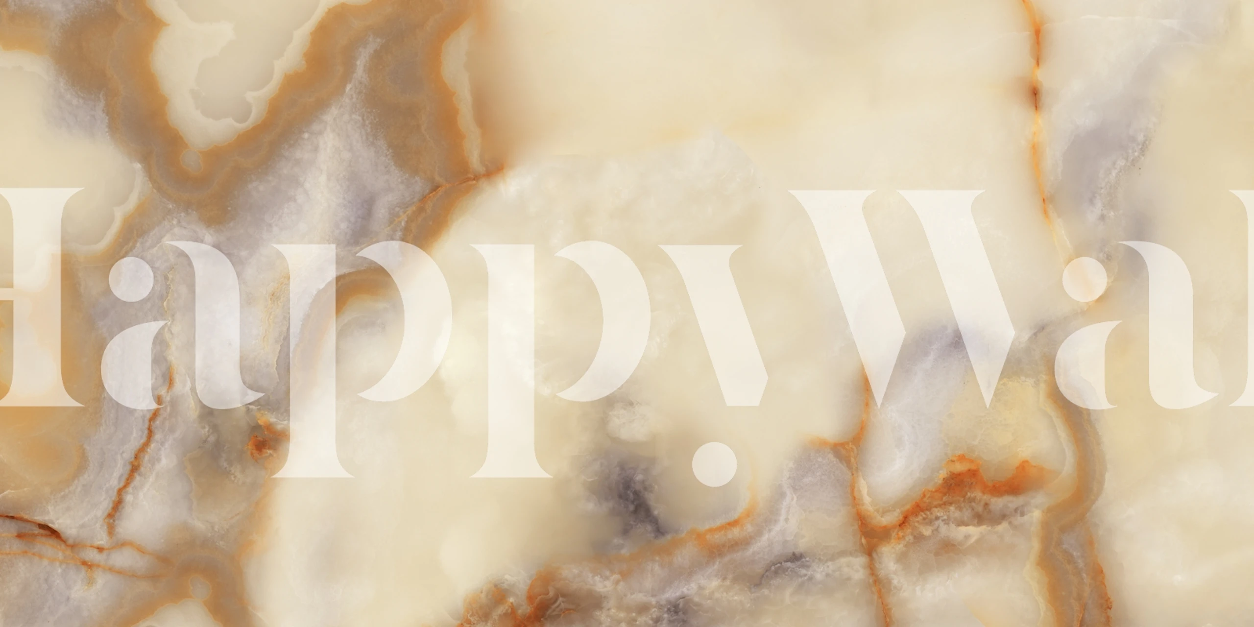 Ivory Honey Onyx Marble tapet i et værelse