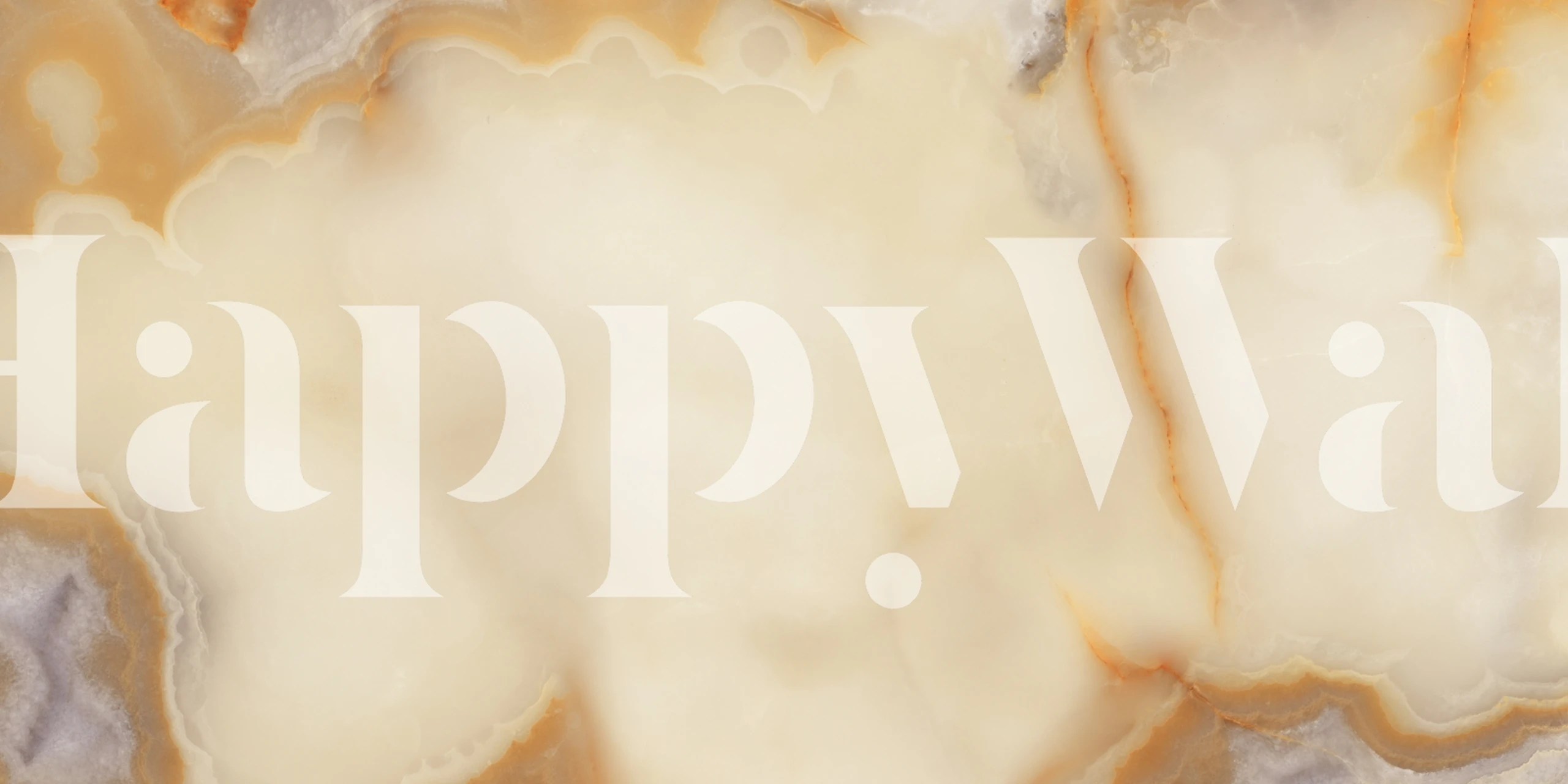 Amber Veil Translucent Onyx wallpaper in a room