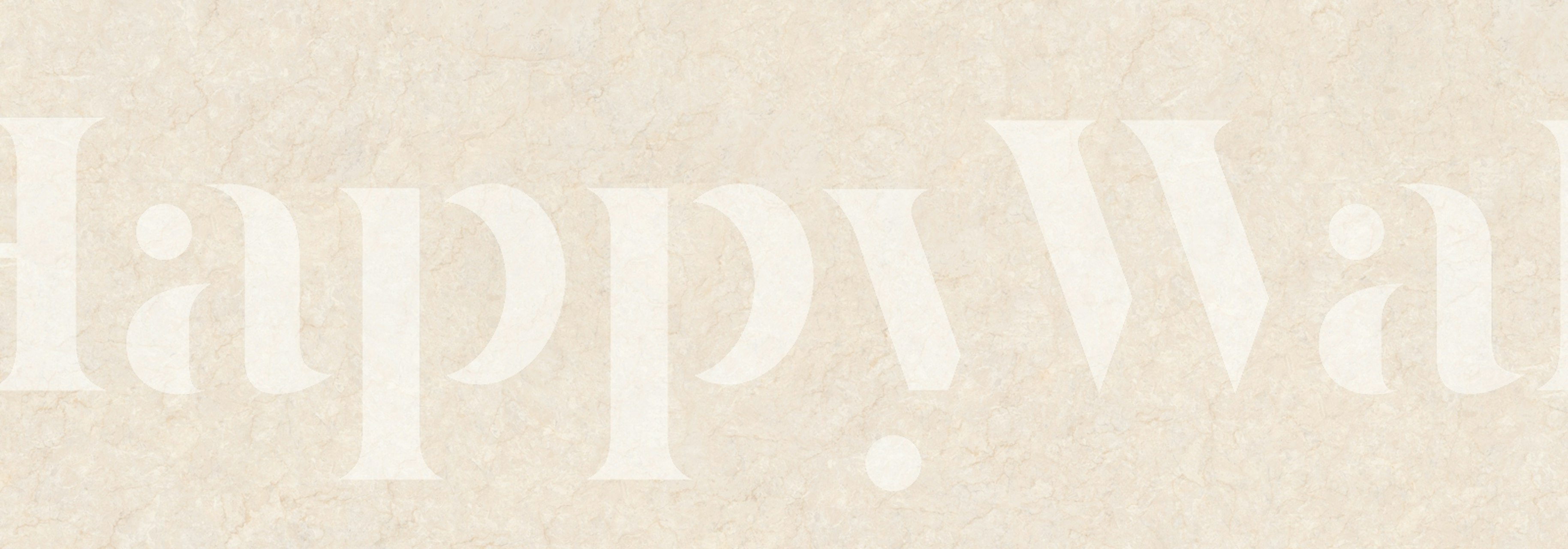 Soft Cream Continental Stone behang in een kamer