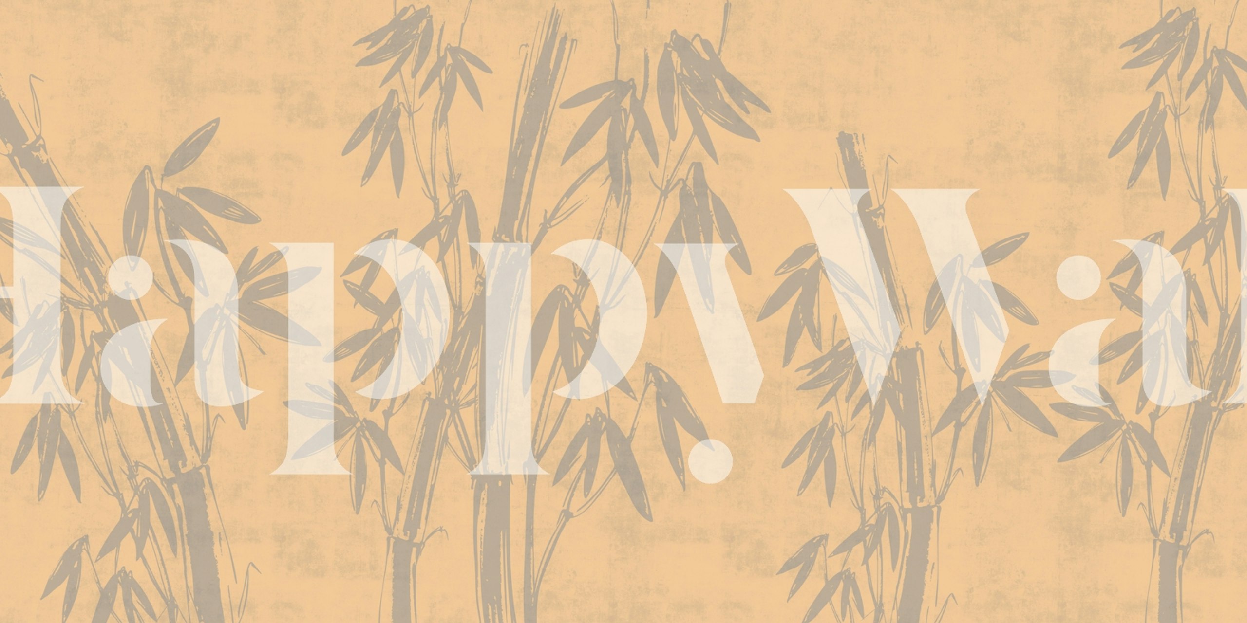 Bamboo summer vibes tapet i et rum