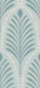art deco leaves - dusty blue