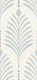 art deco vertical leaves - soft blue