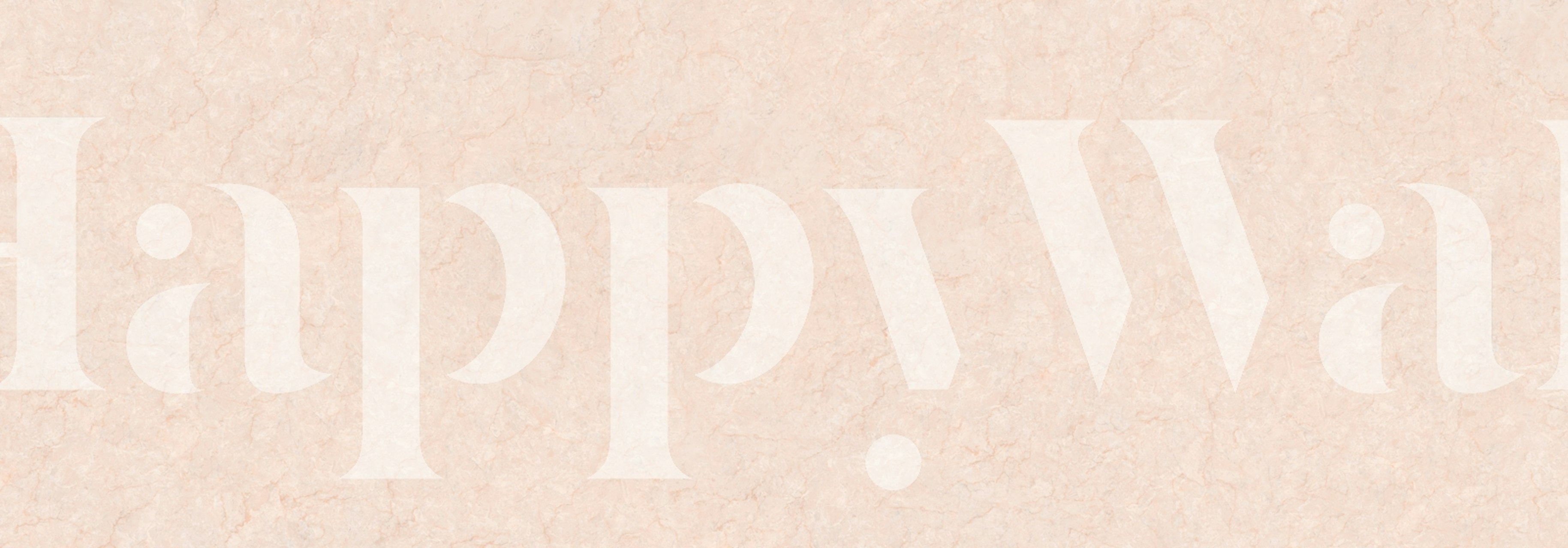 Warm blush continental stone wallpaper in a room