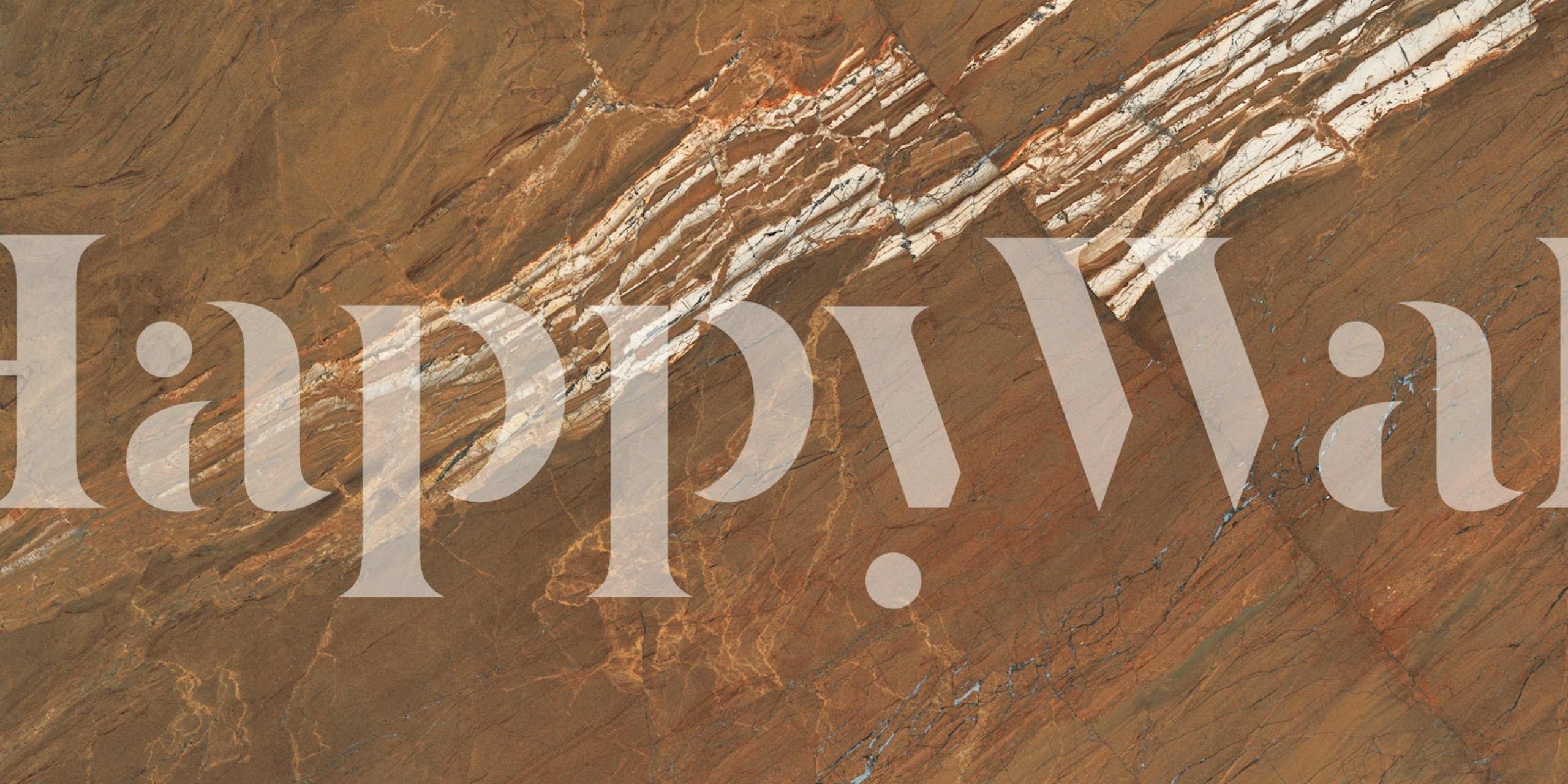 Natural Stone Look wallpaper in a room