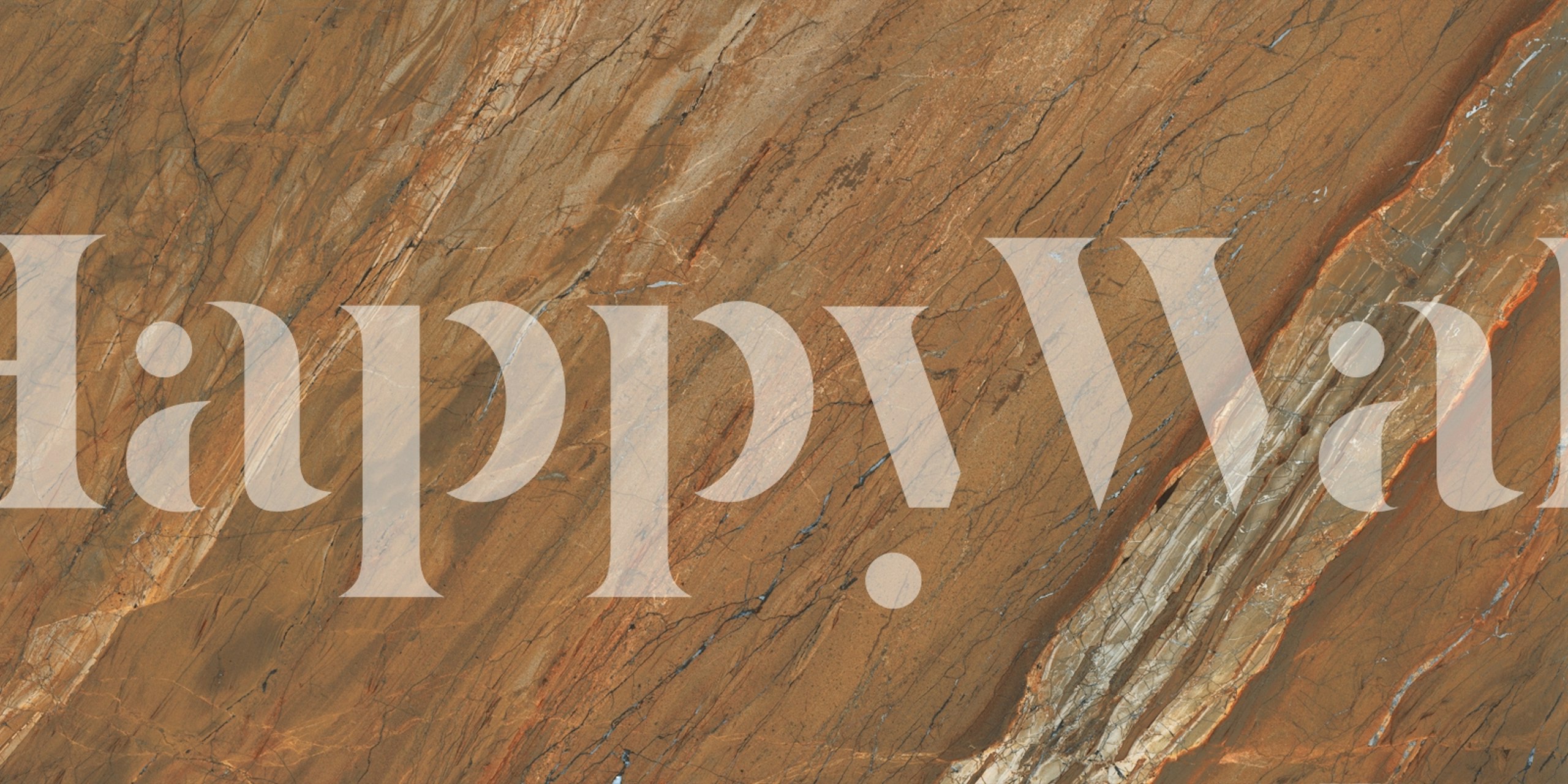 Copper metallic Stone tapetti huoneessa