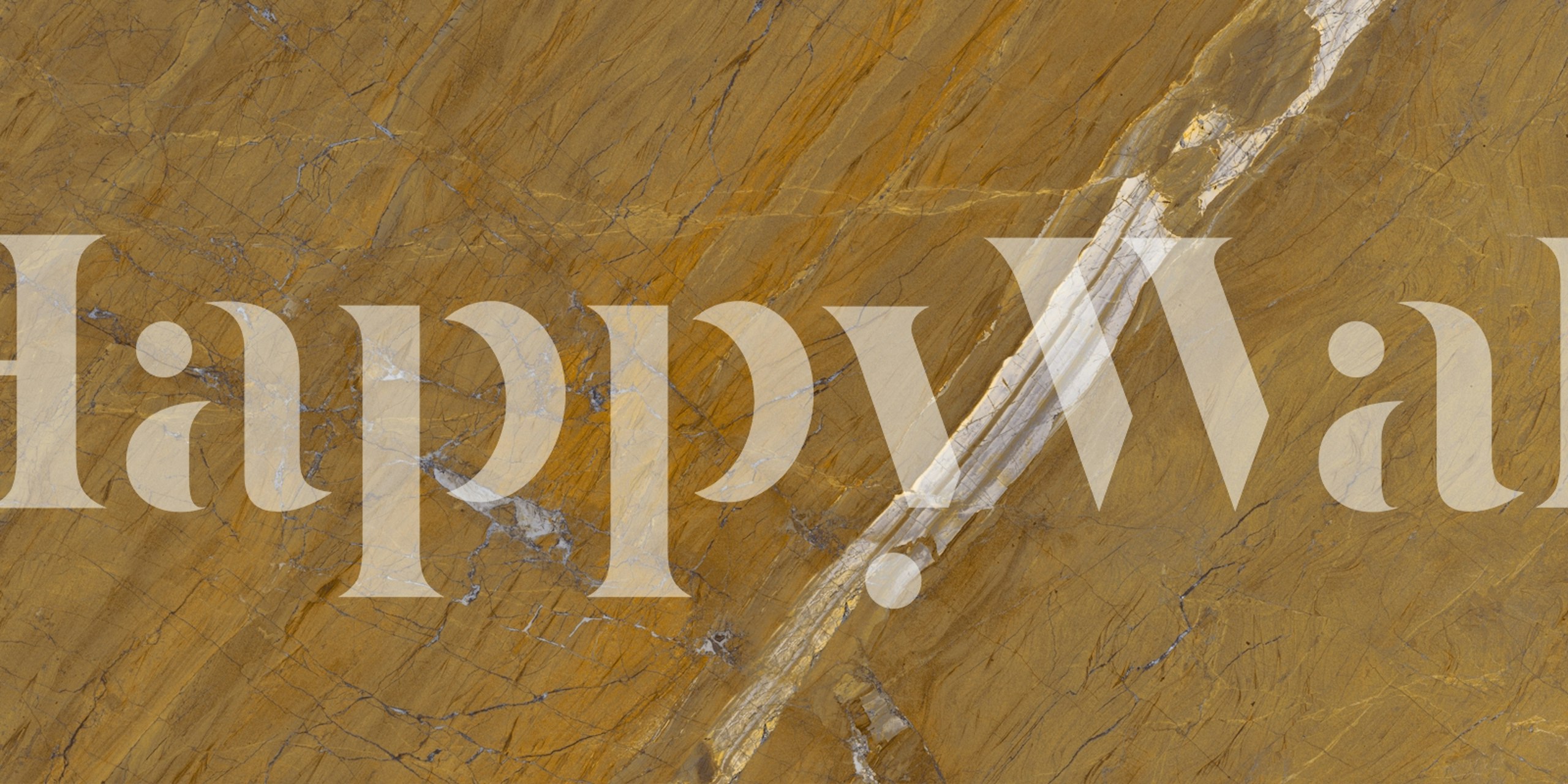 Antique Gold Linear Stone Tapete in einem Raum