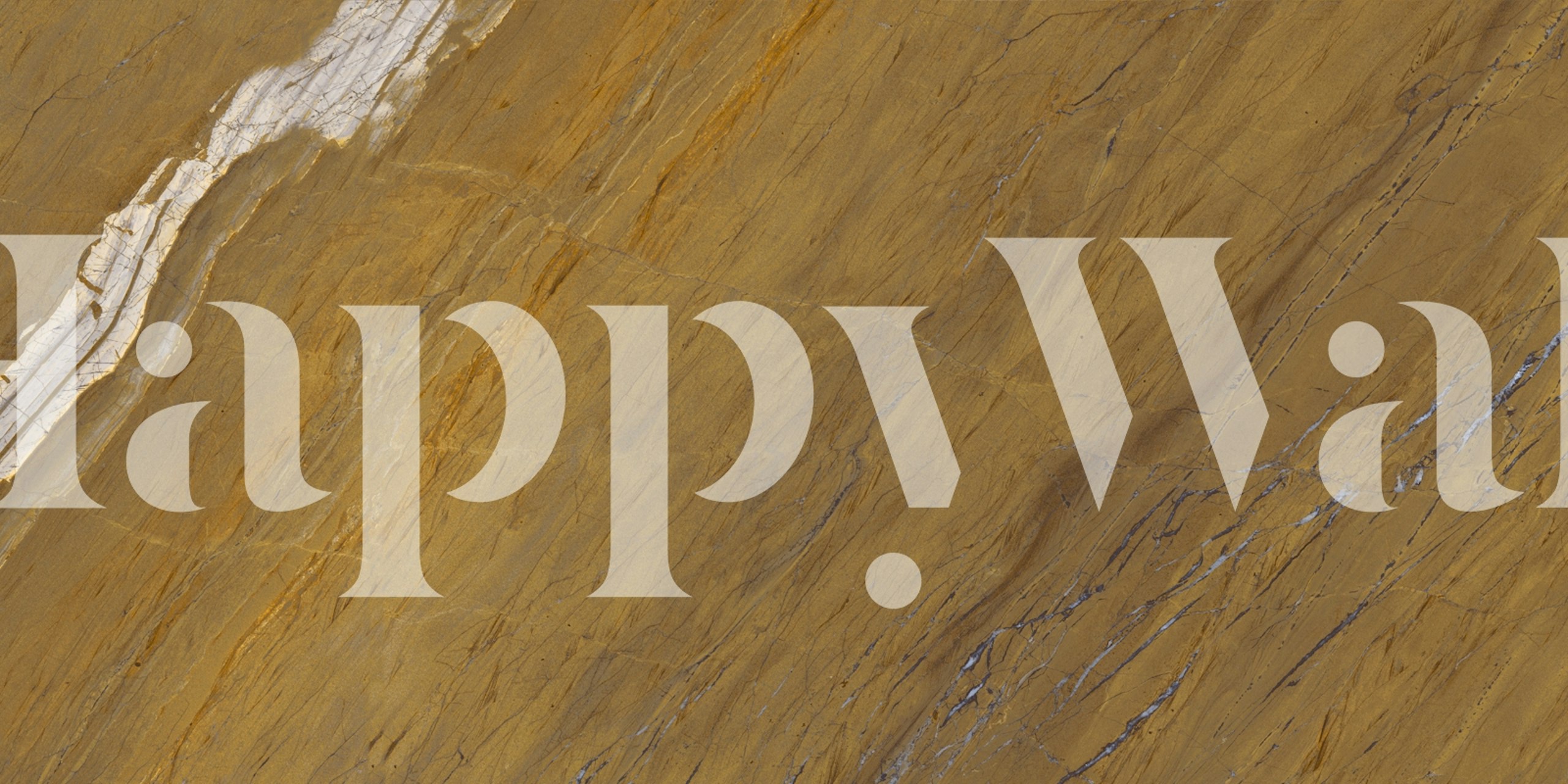 Opulent Amber Quartz Rock Texture wallpaper in a room