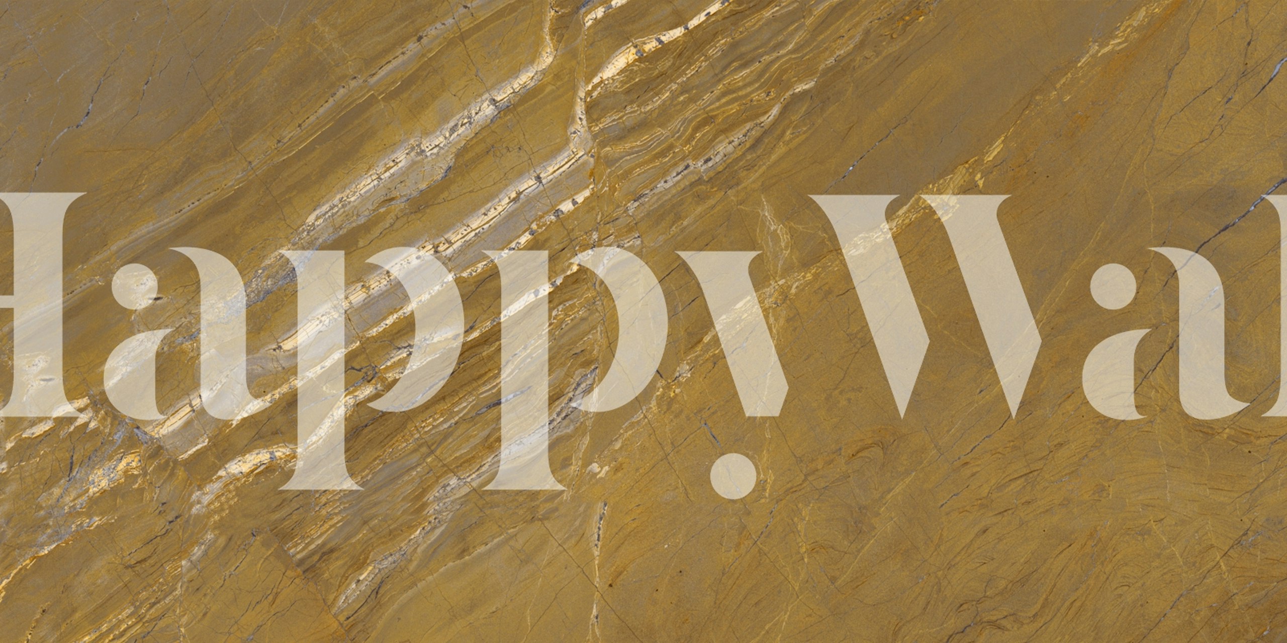 Majestic Gold Rustic Mineral Slate tapet i et rom